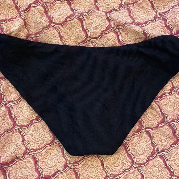 Becca S small black ribbed bikinis bottoms - Picture 3 of 4
